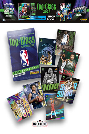 Panini Nba Top Class 2024 Fat Pack Nba Kartları + 2 Paket (48 Adet Kart + 4 Holo Giants Kart)