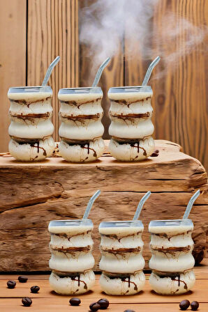 12'li Borosilikat Boğumlu Model Kokteyl ve Soğuk-Sıcak Kahve Bardağı Pipet 350ML