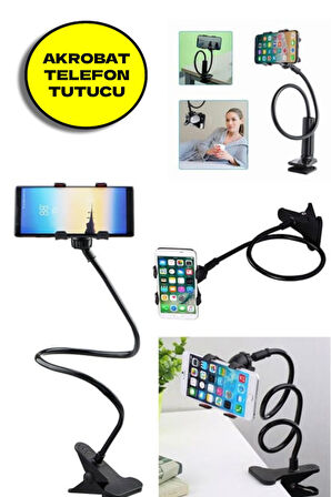 Akrobat Telefon Tutucu Oynar Başlıklı (siyah) (kutusuz)