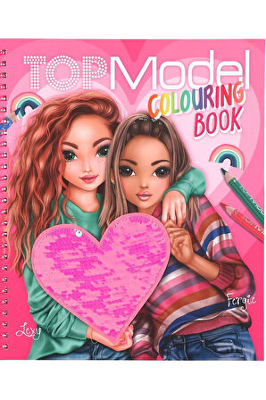 TOPModel - Pullu Tasarım Boyama Kitabı, Yaratıcı Tasarımlar için 40 Model Motif, Çıkartma Kağıdı