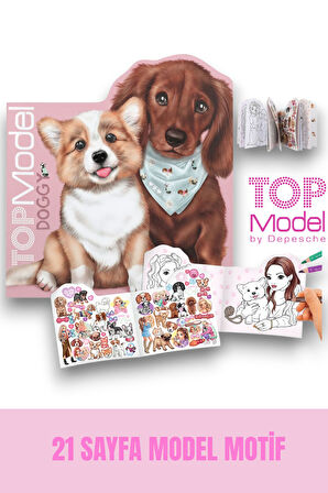 TOPModel Doggy coloring book KITTY and DOGGY