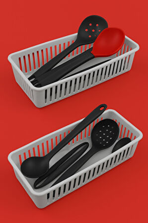 5'li Çekmece İçi Kaşıklık Sepet Organizer