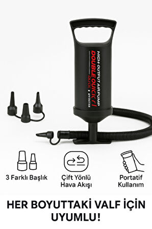 DoublePush – Hızlı Şişirme Pompası 29 cm