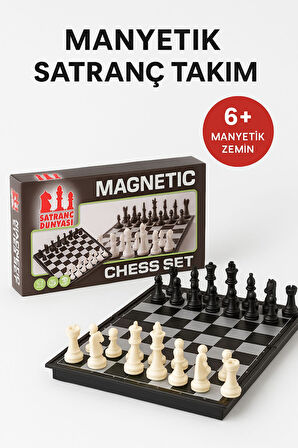 Manyetik Zeminli Satranç Takımı – Sarsılmadan Oynayın