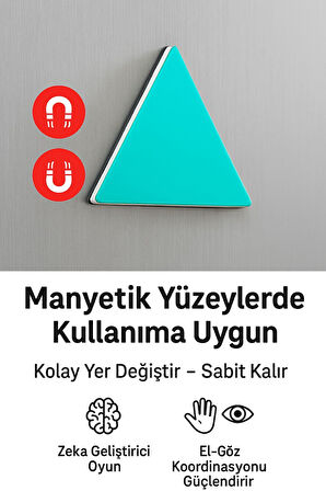 Manyetik Tangram Zeka Oyunu – 36 Parça