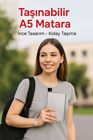 Flexibottle A5 – Soğuk Kahve, Su, Meyve Suyu, Smoothie Taşıma Için Çok Amaçlı Şeffaf Defter Matara