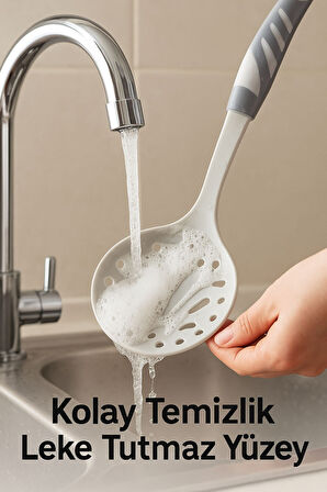 Modern Tasarım Kevgir Pişirme ve Servis Seti – 220°C Isıya Dayanıklı Beyaz