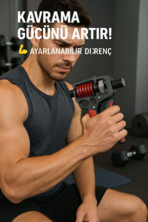 Profesyonel El Bilek Ve Kol Güçlendirici Kavrama Egzersiz Aleti Ayarlanabilir 5-170 kg