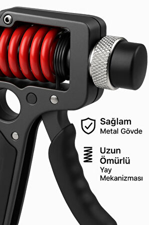 Profesyonel El Bilek Ve Kol Güçlendirici Kavrama Egzersiz Aleti Ayarlanabilir 5-170 kg