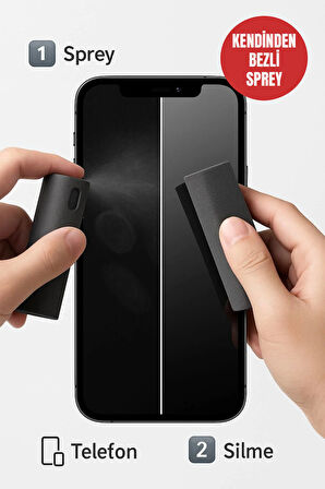 ® Telefon,Tablet Ekranı İçin Kendiliğinden Spreyli Ekran Temizleme Süngeri
