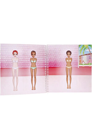 TOPModel Dress Me Up Moda Tasarım Defteri – Stickerlı Giydirme Aktivite Kitabı