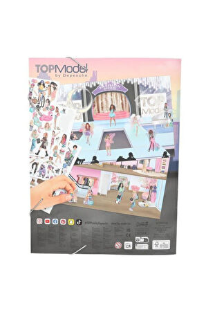 Top Model Kalpli pullu kapak boyama kitabı