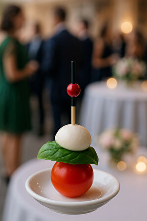 50’li Paket Kırmızı Top Siyah Bambu Kürdan 9 cm – Kokteyl, Kanepe ve Tatlı Sunum Kürdanı