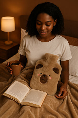 2026 Peluş Ayıcık Sıcak Su Torbası – Yumuşak Kılıflı Isıtıcı & Hediyelik Kış Konfor Ürünü