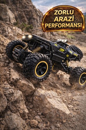4x4 Kumandalı Rock Crawler 1:12 Off Road Araba 2.4GHz Şarjlı Uzaktan Kontrollü Jeep