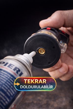 Turbo Torch Pürmüzlü Çakmak 1300°C Jet Alev Gaz Ayarlı Kilitli Doldurulabilir Torch Çakmak