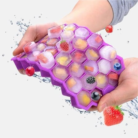 Silikon Petek Buzluk Kolay Çıkar Buz Kalıbı Esnek BPA’sız 19x11,5 cm Buz Yapma Kalıbı