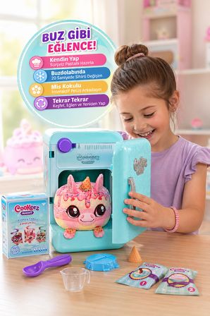Cookeez Makery Buzdolabı Sürpriz Pasta Oyuncak Pelüş Interaktif Kokulu Sürpriz Oyuncak Seti