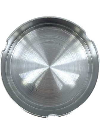 2'li Set Paslanmaz Çelik Metal Küllük 8 cm Yuvarlak Masaüstü Küllük Mat Gümüş Dekoratif Modeli