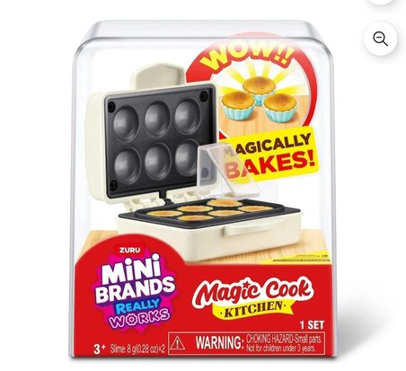 Mini Brands Really Works Magic Cook Kitchen Cupcake Makinesi Gerçek Çalışan Mini Fırın Oyuncak Seti
