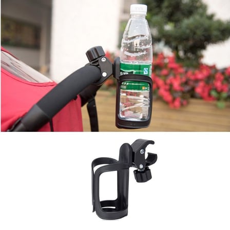 360° Dönebilen Bebek Arabası Bisiklet Uyumlu Şişe Biberon Suluk Tutucu Evrensel Klipsli Aparat
