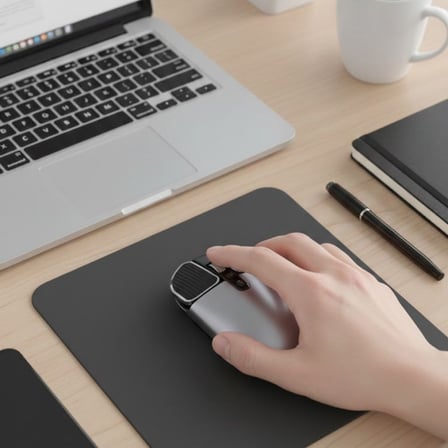 Gri Sessiz Kablosuz Mouse Bluetooth 2.4 GHz Şarjlı Ergonomik Optik Bilgisayar Laptop Mouse