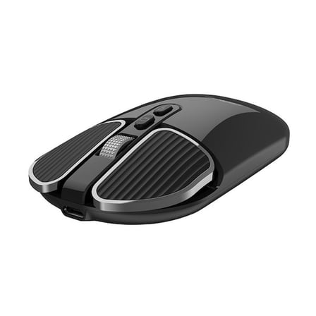 Siyah Sessiz Kablosuz Mouse Bluetooth 2.4 GHz Şarjlı Ergonomik Optik Bilgisayar Laptop Mouse