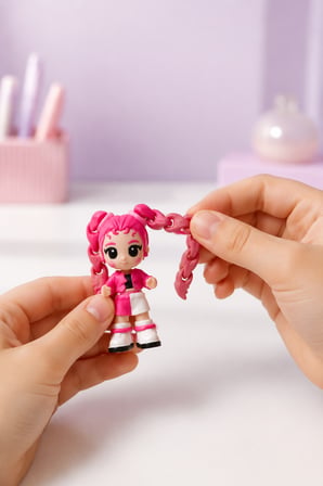 1 Adet K-Pop Palz 3D Mini Bebek 6 cm Sürpriz Paket Farklı Karakter Hareketli Eklem Oyuncak Figür