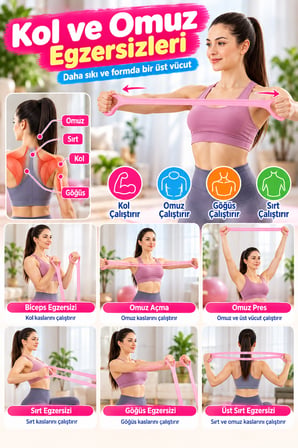 Egzersiz Esnetme Direnç Lastiği 8 Şekilli Pilates Yoga Fitness Kol Bacak Omuz Çalışma Bandı Ev Sporu