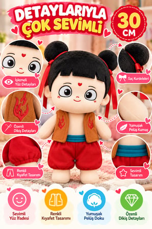 30 cm Peluş Bebek Yumuşak Oyuncak Sevimli Kız Bebek Çocuk Oyuncağı Sarılmalık Oyun Arkadaşı Çocuklar