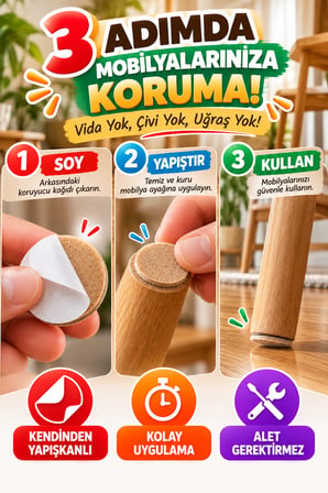 28 Adet Yapışkanlı Mobilya Keçesi 2,8 cm Yuvarlak Sandalye Masa Koltuk Ayağı Altı Parke Koruyucu Ped