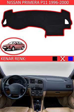 Opel Astra F 1991-1997 İçin Uygun Torpido Koruma Halısı Siyah Kenar Renk Kırmızı