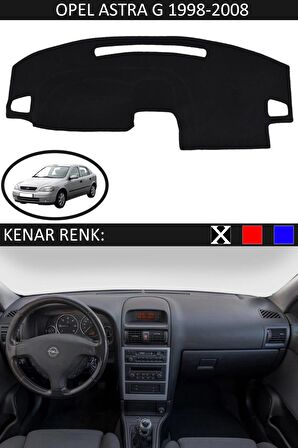Opel Astra K 2016+ İçin Uygun Torpido Koruma Halısı Siyah Kenar Renk Siyah