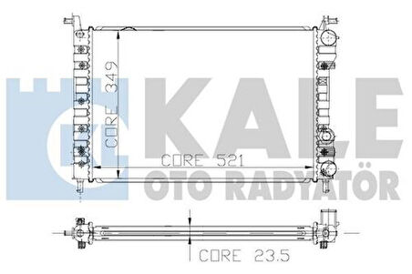 Opar 46417059 Radyatör Palio-Albea -Strada 96 1.2-1.4-1.6 16V Klimasız Mek 522X359X23 46417059