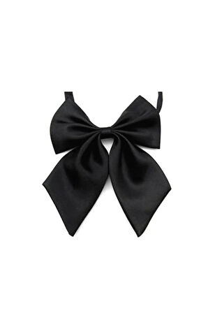 Kadın Siyah Bayan Papyon Kravat Opsbpk