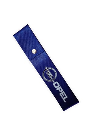 Opel Uyumlu Çıt Çıtlı Mavi Tampon Dili Çeki İpi | Spor Görünümlü Oto Tampon Sticker & Arma Aksesuar