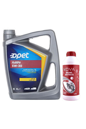 Fulllife 5w-30 Sentetik Motor Yağı 4 L + 1500 Ml Antifriz