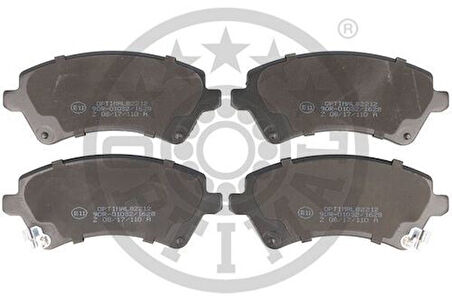 Optımal Bp82212 Ön Fren Balata Seti Dısklı Fren Toyota Corolla E12 Corolla Estate E12 Corolla Saloon E12 2001 0 1-2008 03