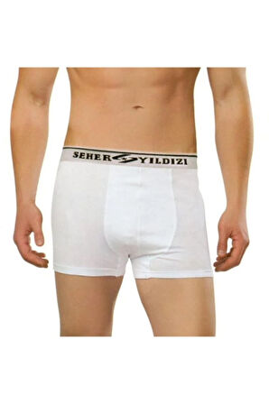 Yıldızı Elastan Erkek 8'li Paket Likralı Çokrenkli Boxer 0060