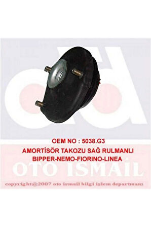 AMORTİSÖR TAKOZU SAĞ BİLYALI FIAT FIORINO 07-14 27053