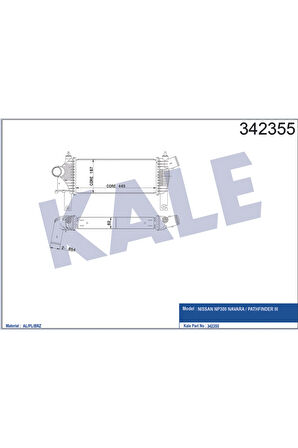TURBO RADYATÖRÜ INTERCOOLER NISSAN NAVARA-PATHFINDER AL-PL-BRZ