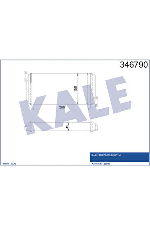 KALORIFER RADYATORU MERCEDES W201 90 93