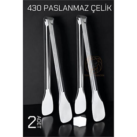 Mini Şeker Maşası Paslanmaz 2 Adet