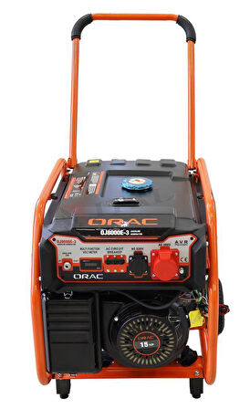 Orac OJ8000-3 Trifaze Benzinli Jeneratör 6.5 KW Marşlı 15 HP