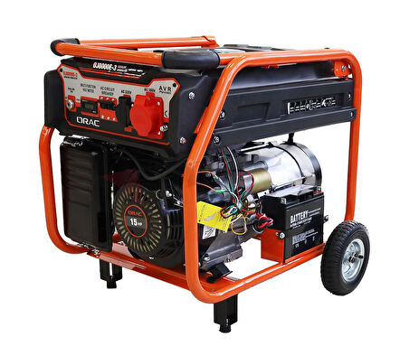 Orac OJ8000-3 Trifaze Benzinli Jeneratör 6.5 KW Marşlı 15 HP