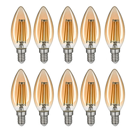 BA3 4W E14 Amber LED Ampul 300lm 2400K  10LU