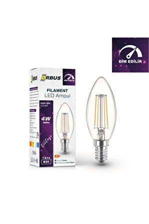 4W E14 Filament LED Ampul - Dim Edilebilir – DBC3 10LU