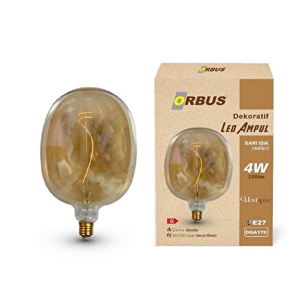 Dekoratif Led Ampul AMBER 4W 350lm DGA170