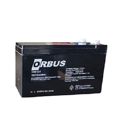 ORBUS 12V 7Ah AMPER AGM JEL ORBUS AKÜ  10'LU Paket