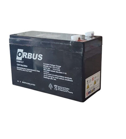 ORBUS 12V 7Ah AMPER AGM JEL ORBUS AKÜ  10'LU Paket
